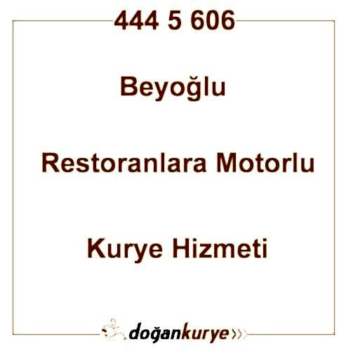 Beyo�lu Restoranlara Motorlu Kurye Kiralama
